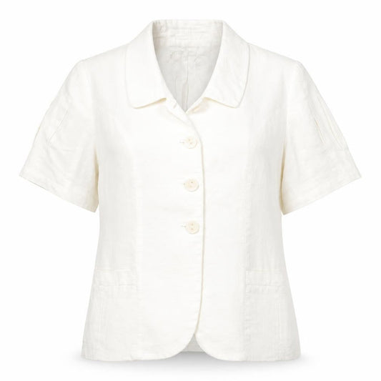 Womens UK Size 14 Alex & Co White Basic Button-Up