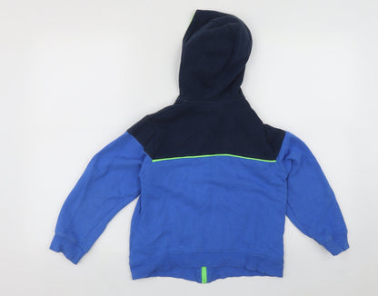 Dunnes Girls Blue  Polyester Full Zip Hoodie Size 9 Years  Zip