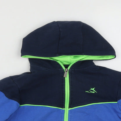 Dunnes Girls Blue  Polyester Full Zip Hoodie Size 9 Years  Zip
