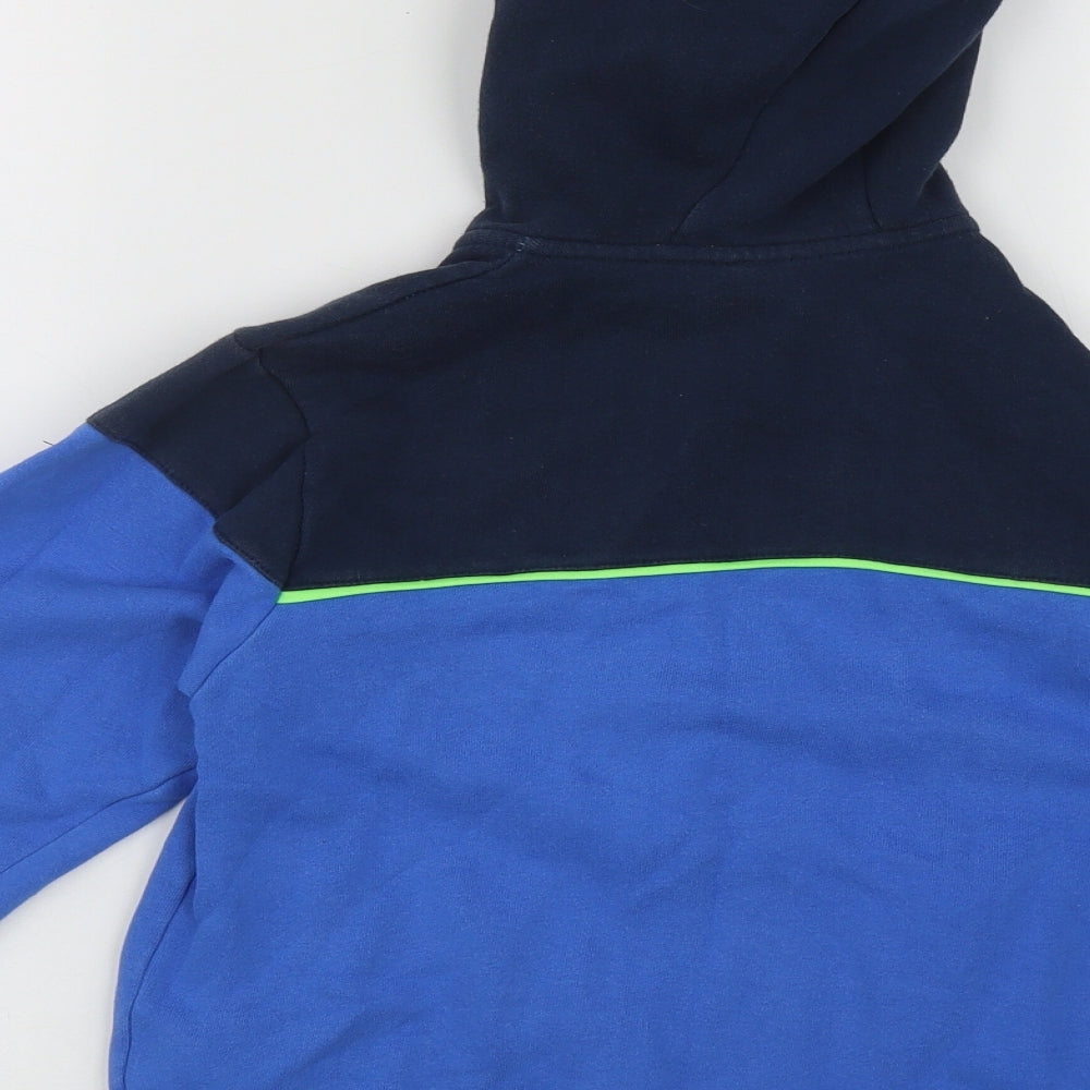 Dunnes Girls Blue  Polyester Full Zip Hoodie Size 9 Years  Zip