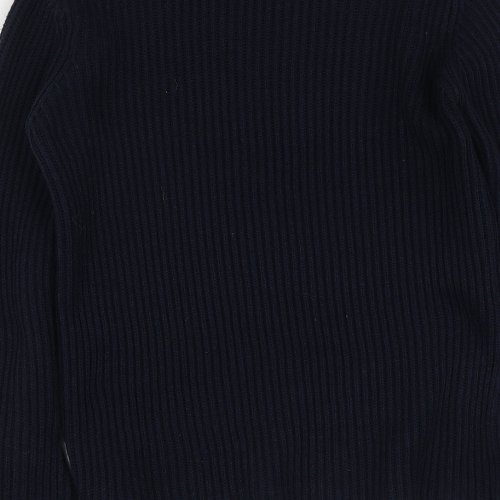 Womens UK Size S Papaya Blue Pullover Jumper