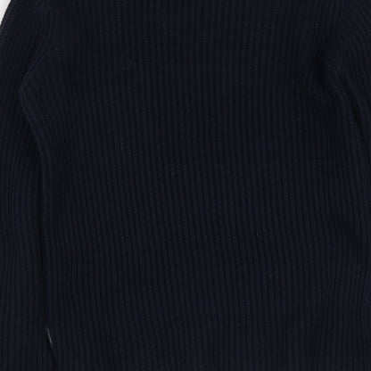 Womens UK Size S Papaya Blue Pullover Jumper