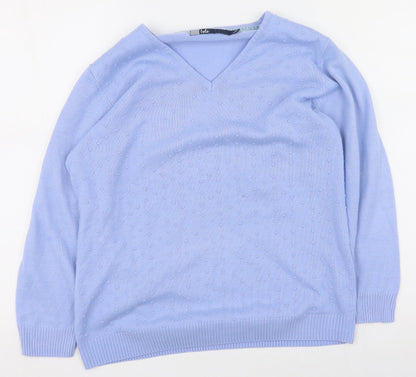 Womens UK Size 14 Hle Purple Pullover Jumper