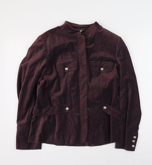 Klass Womens Purple   Jacket Coatigan Size 14