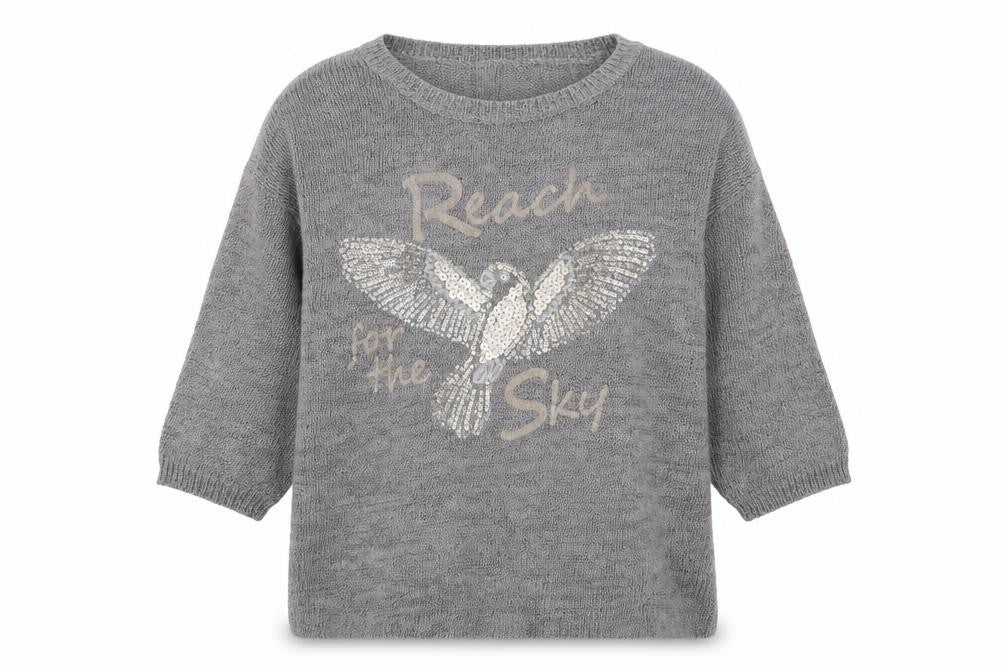 Womens UK Size M Marks and Spencer Grey Pullover Jumper