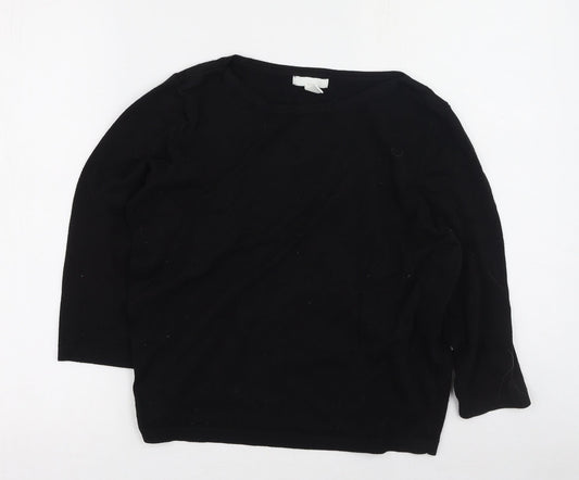 Womens UK Size M H&M Black Pullover Jumper