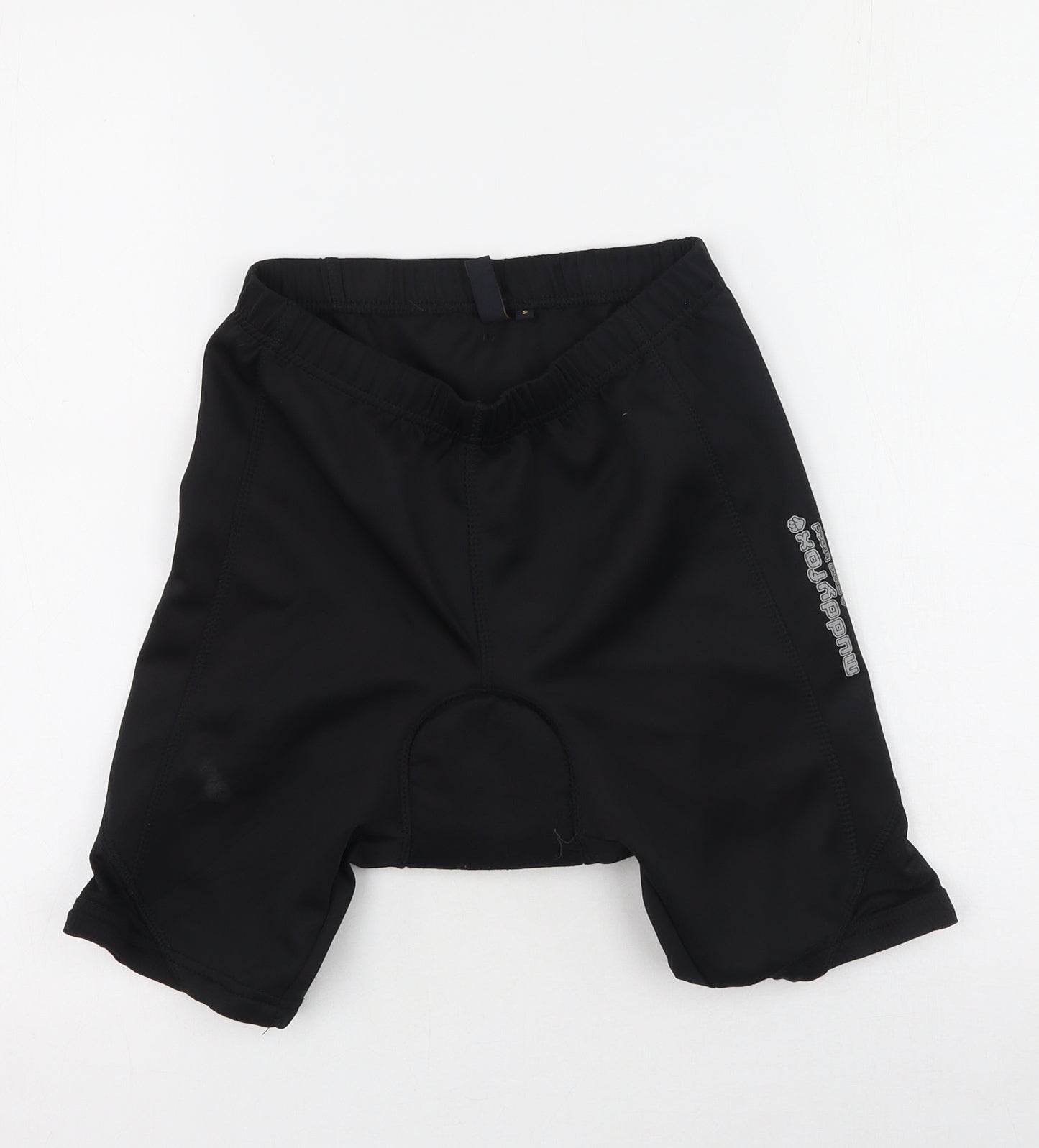 Muddy Fox Mens Black  Polyester Sweat Shorts Size S L6 in Regular