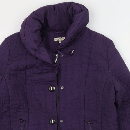 First Avenue Womens Purple   Anorak Coat Size 16   - Mark on back