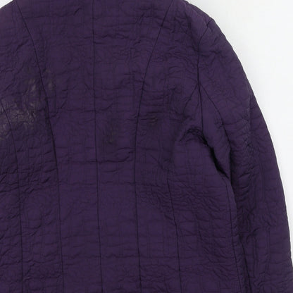 First Avenue Womens Purple   Anorak Coat Size 16   - Mark on back