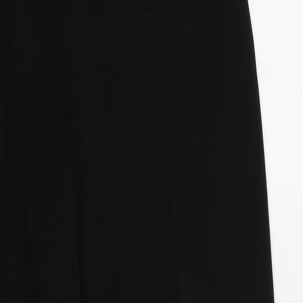 Womens UK Size 12 EWM Regular Fit Dress Pants Black Trousers