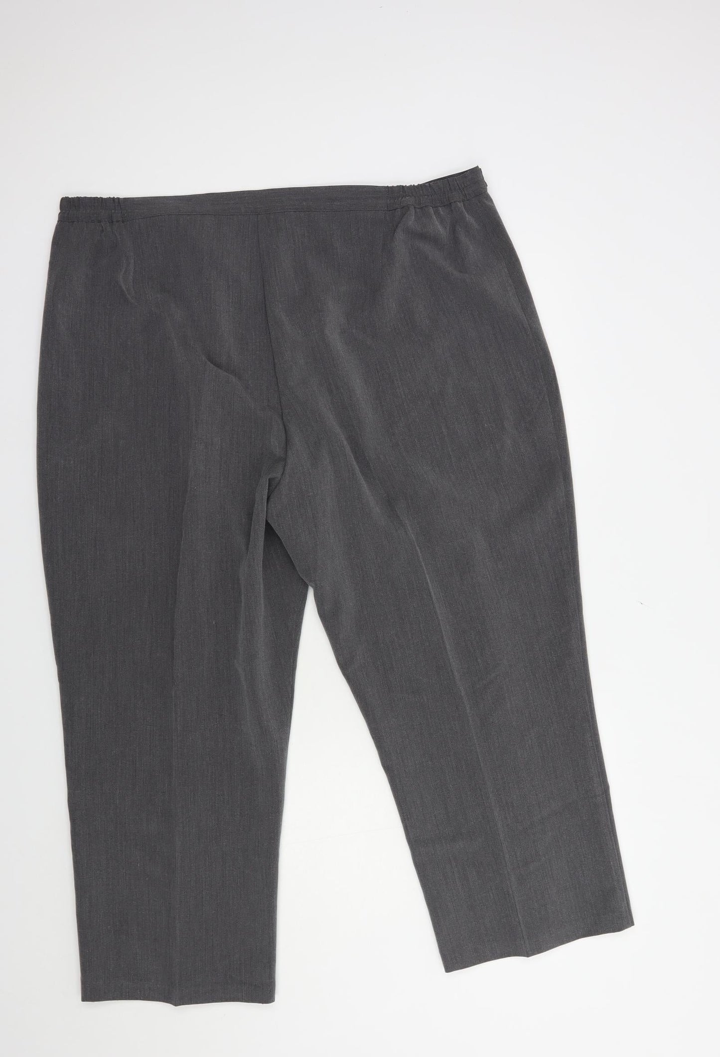 Womens UK Size 22 Sarah Hamilton Regular Fit Dress Pants Grey Trousers