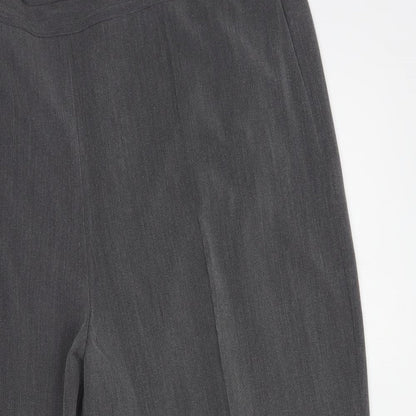 Womens UK Size 22 Sarah Hamilton Regular Fit Dress Pants Grey Trousers