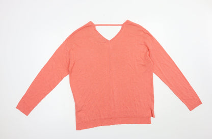 Womens UK Size 14 Marks and Spencer Pink Pullover Jumper