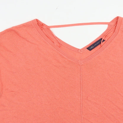 Womens UK Size 14 Marks and Spencer Pink Pullover Jumper