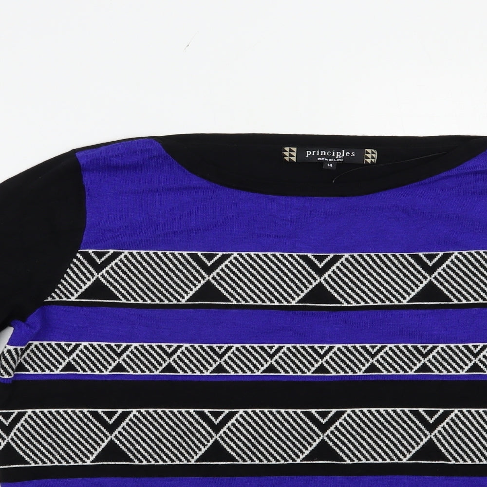 Womens UK Size 14 Principles Black Pullover Jumper