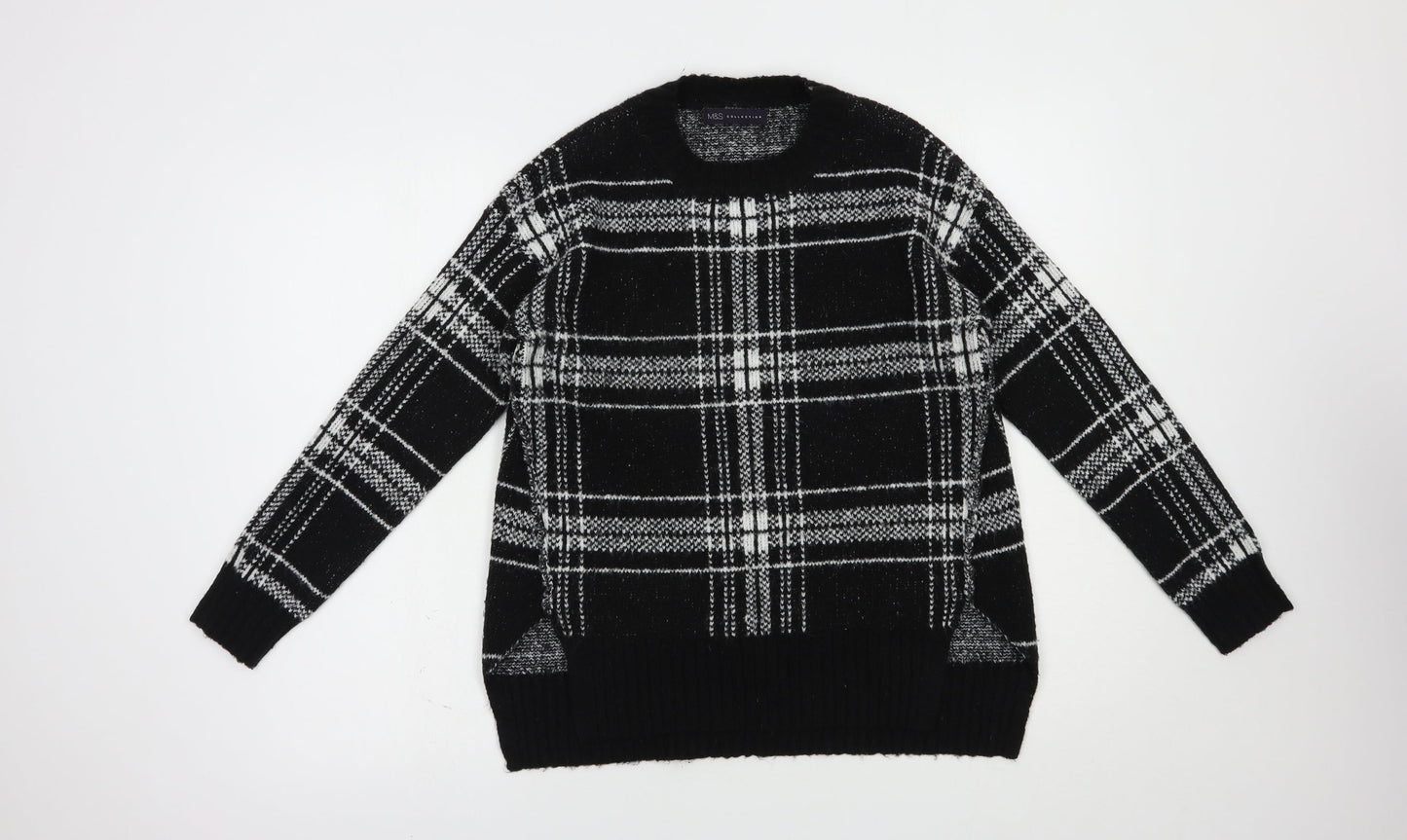 Womens UK Size S Marks and Spencer Black Pullover Jumper