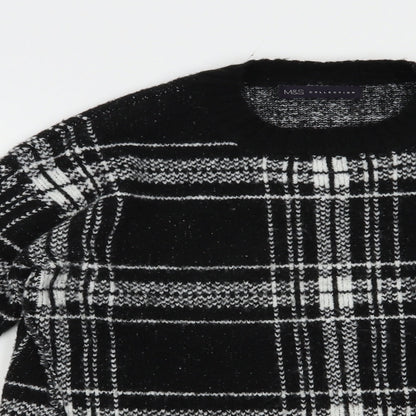 Womens UK Size S Marks and Spencer Black Pullover Jumper