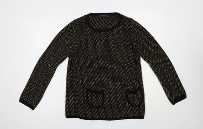 Womens UK Size 10 Marks and Spencer Black Pullover Jumper
