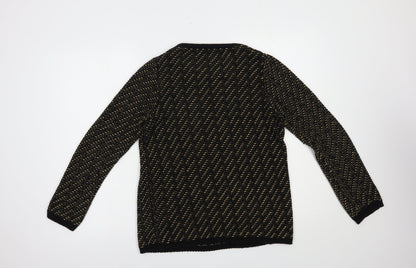 Womens UK Size 10 Marks and Spencer Black Pullover Jumper