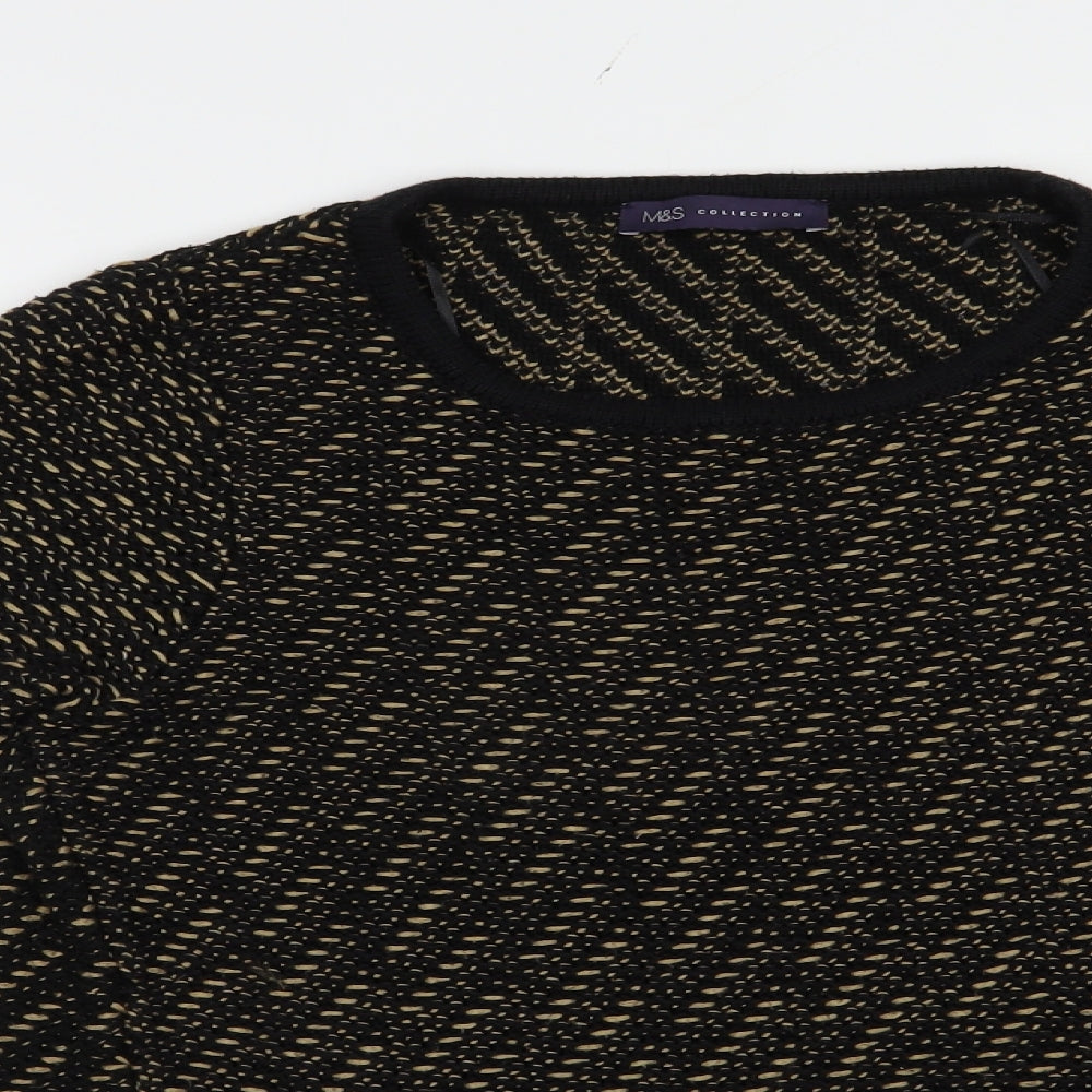 Womens UK Size 10 Marks and Spencer Black Pullover Jumper