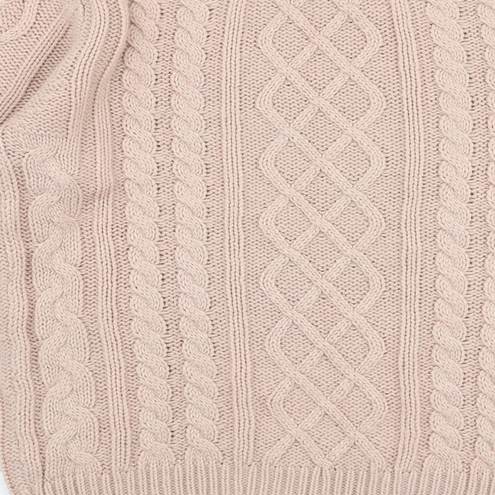 Atmosphere Womens Pink Round Neck  Polyester Pullover Jumper Size 8