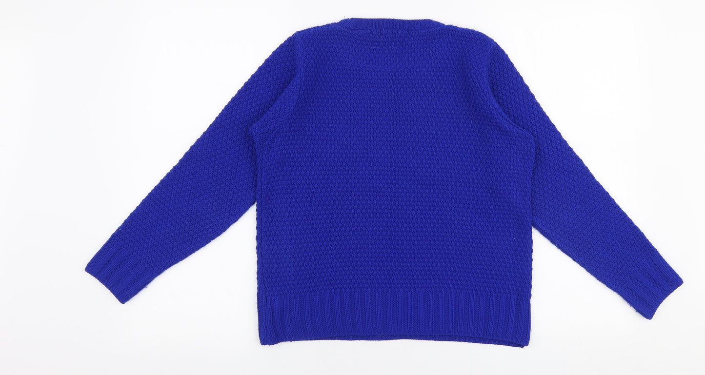 Womens UK Size 8 Evie Blue Pullover Jumper