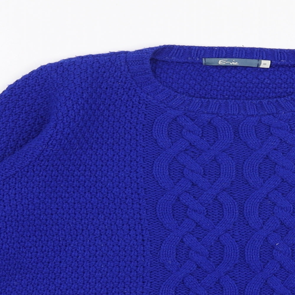 Womens UK Size 8 Evie Blue Pullover Jumper