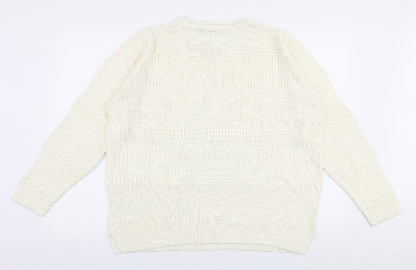 Womens UK Size L Isle Ivory Pullover Jumper