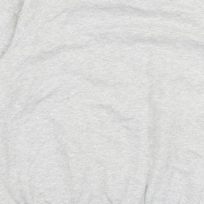 Brand and care label for Next girls’ grey 100% cotton pullover sweatshirt, size 11, years pullover