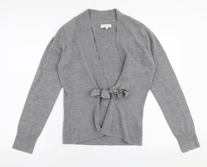 Womens UK Size 12 Debenhams Grey Cardigan Jumper