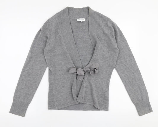 Womens UK Size 12 Debenhams Grey Cardigan Jumper
