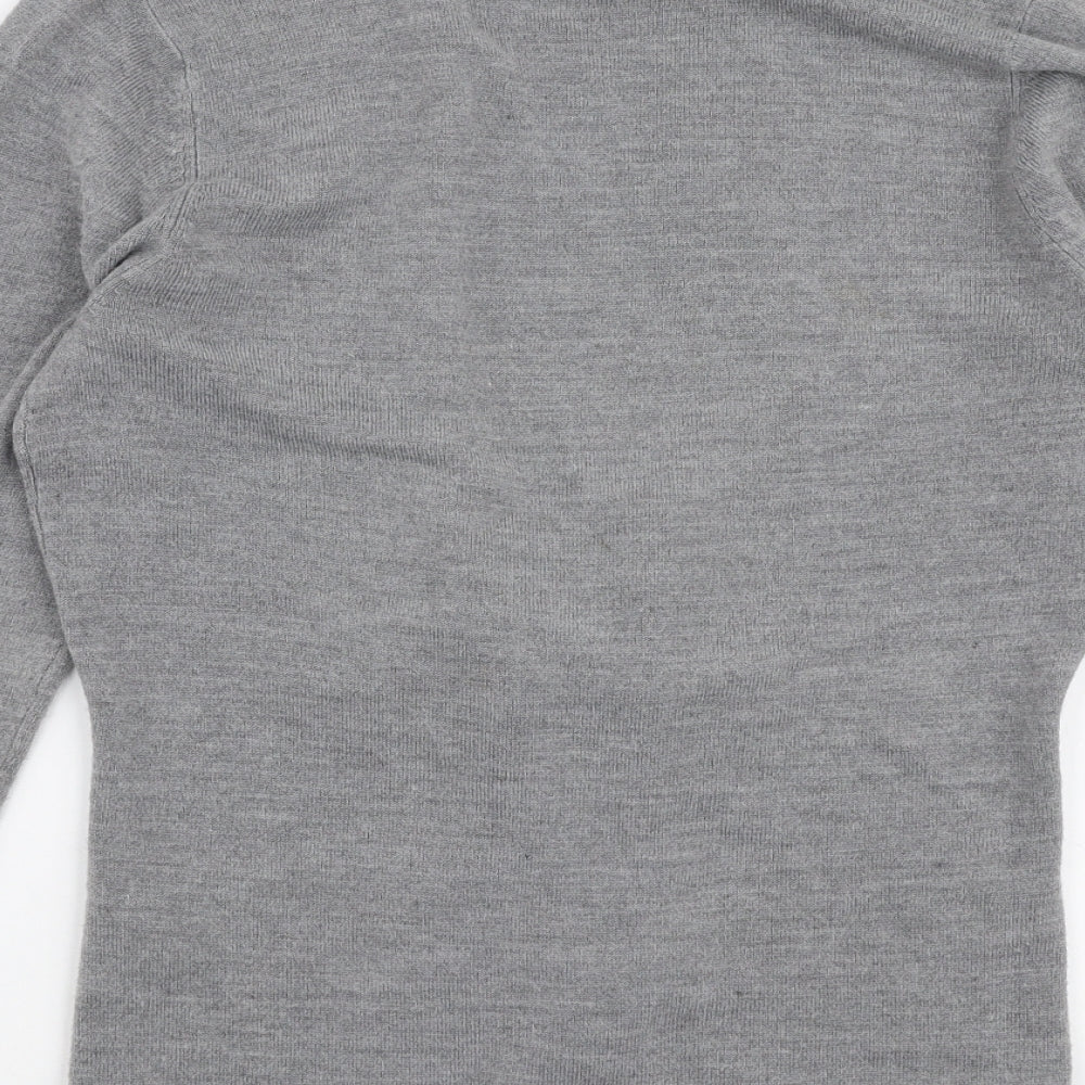 Womens UK Size 12 Debenhams Grey Cardigan Jumper