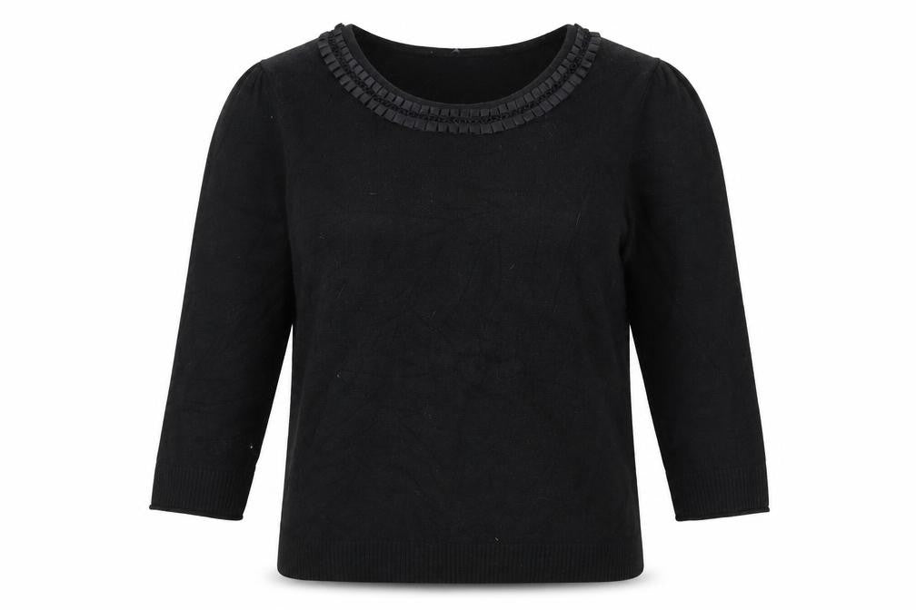Womens UK Size 12 Per Una Black Pullover Jumper
