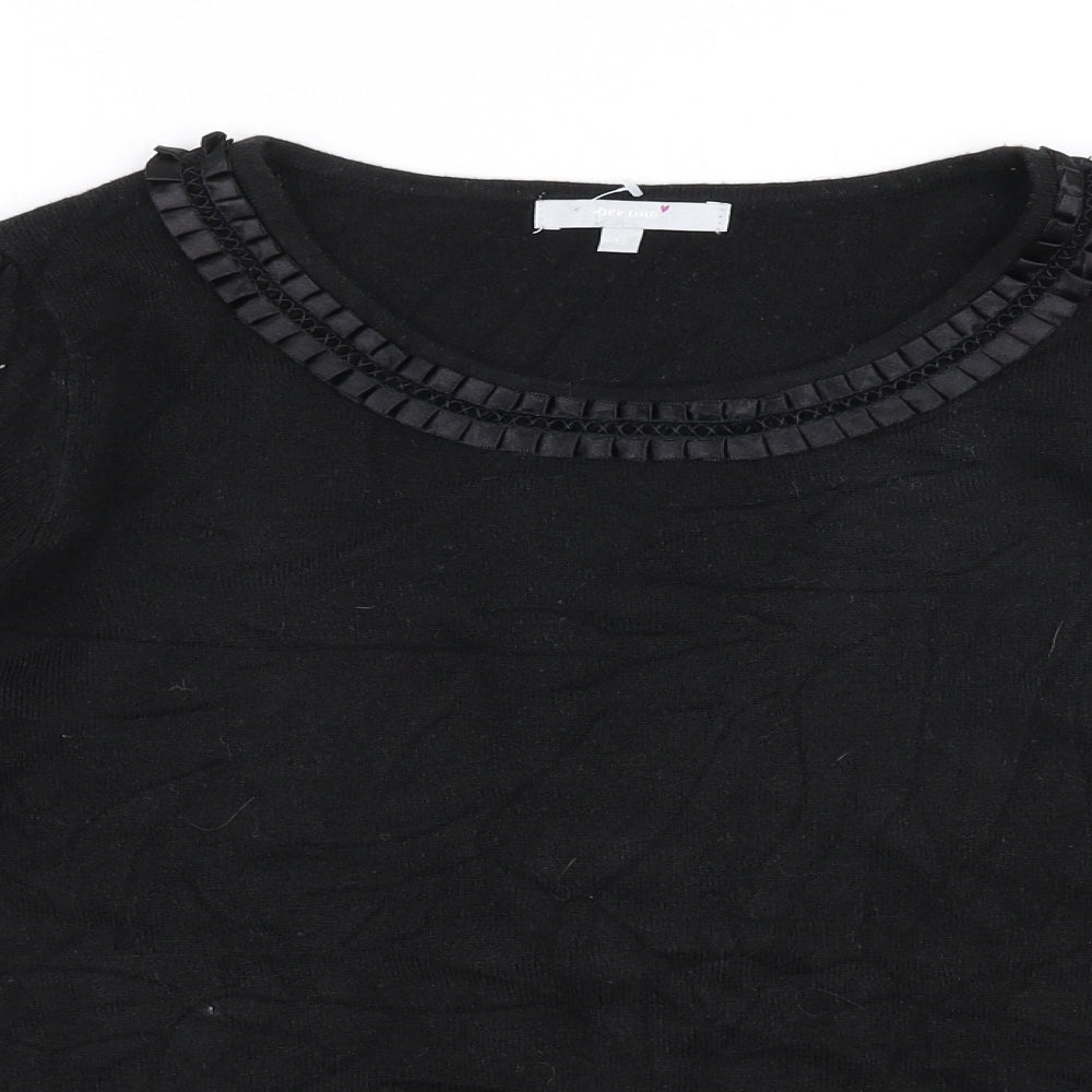 Womens UK Size 12 Per Una Black Pullover Jumper