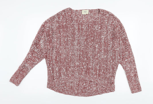 Womens UK Size 14 Papaya Red Pullover Jumper