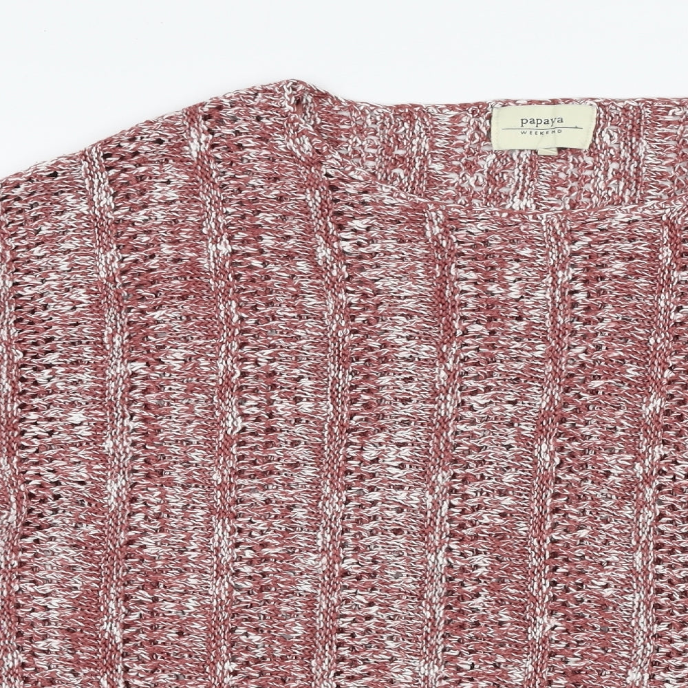 Womens UK Size 14 Papaya Red Pullover Jumper