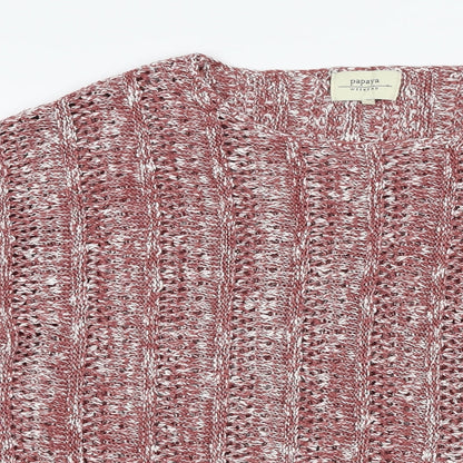 Womens UK Size 14 Papaya Red Pullover Jumper