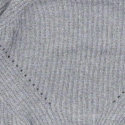 Primark Womens Grey Round Neck  Polyester Pullover Jumper Size S