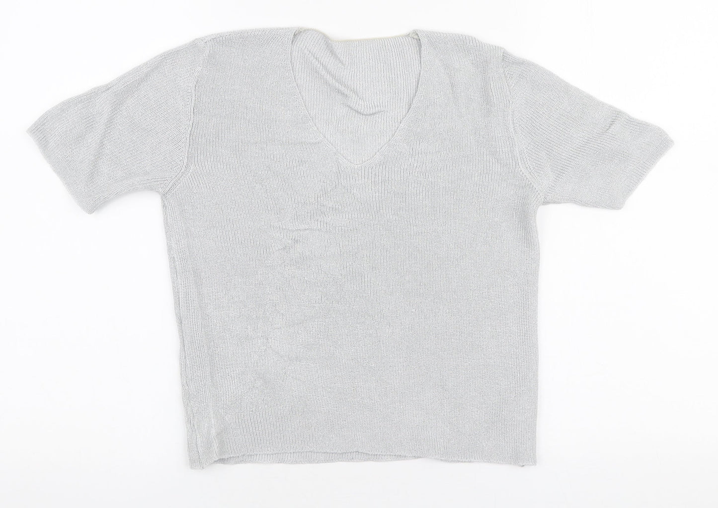 Womens UK Size 10 Marks and Spencer Grey Basic T-Shirt