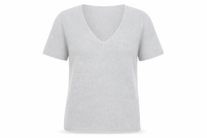 Womens UK Size 10 Marks and Spencer Grey Basic T-Shirt