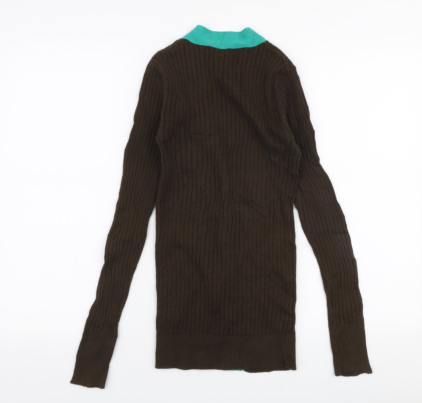 Womens UK Size XS Old Navy Brown Cardigan Jumper