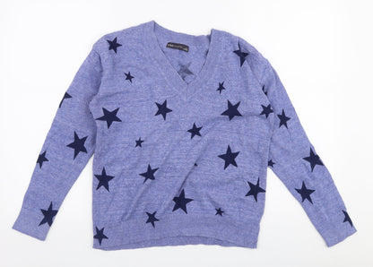 Womens UK Size S Marks and Spencer Blue Pullover Jumper