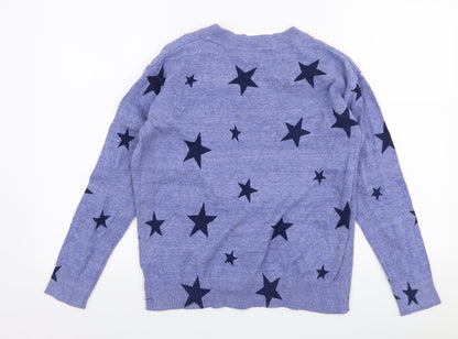 Womens UK Size S Marks and Spencer Blue Pullover Jumper