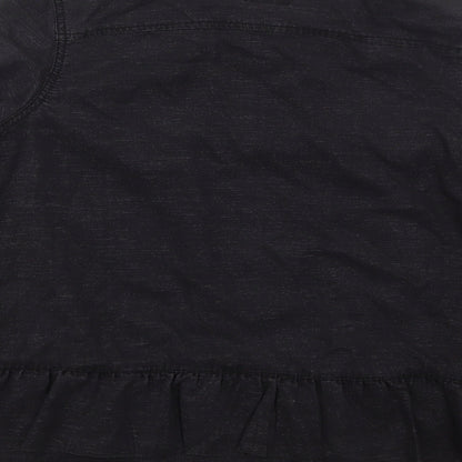 Womens UK Size 14 NEXT Grey Basic Button-Up