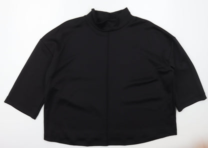 F&F Womens Black  Polyester Pullover Sweatshirt Size 22  Pullover