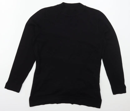 Womens UK Size 14 Papaya Black Pullover Jumper