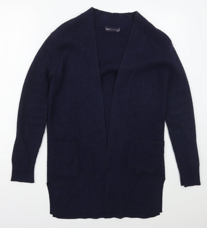 Womens UK Size 10 Marks and Spencer Blue Cardigan Jumper