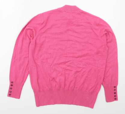 Womens UK Size 14 Rabe Pink Pullover Jumper
