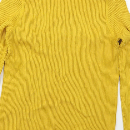 George Womens Yellow Boat Neck  Viscose Pullover Jumper Size 20