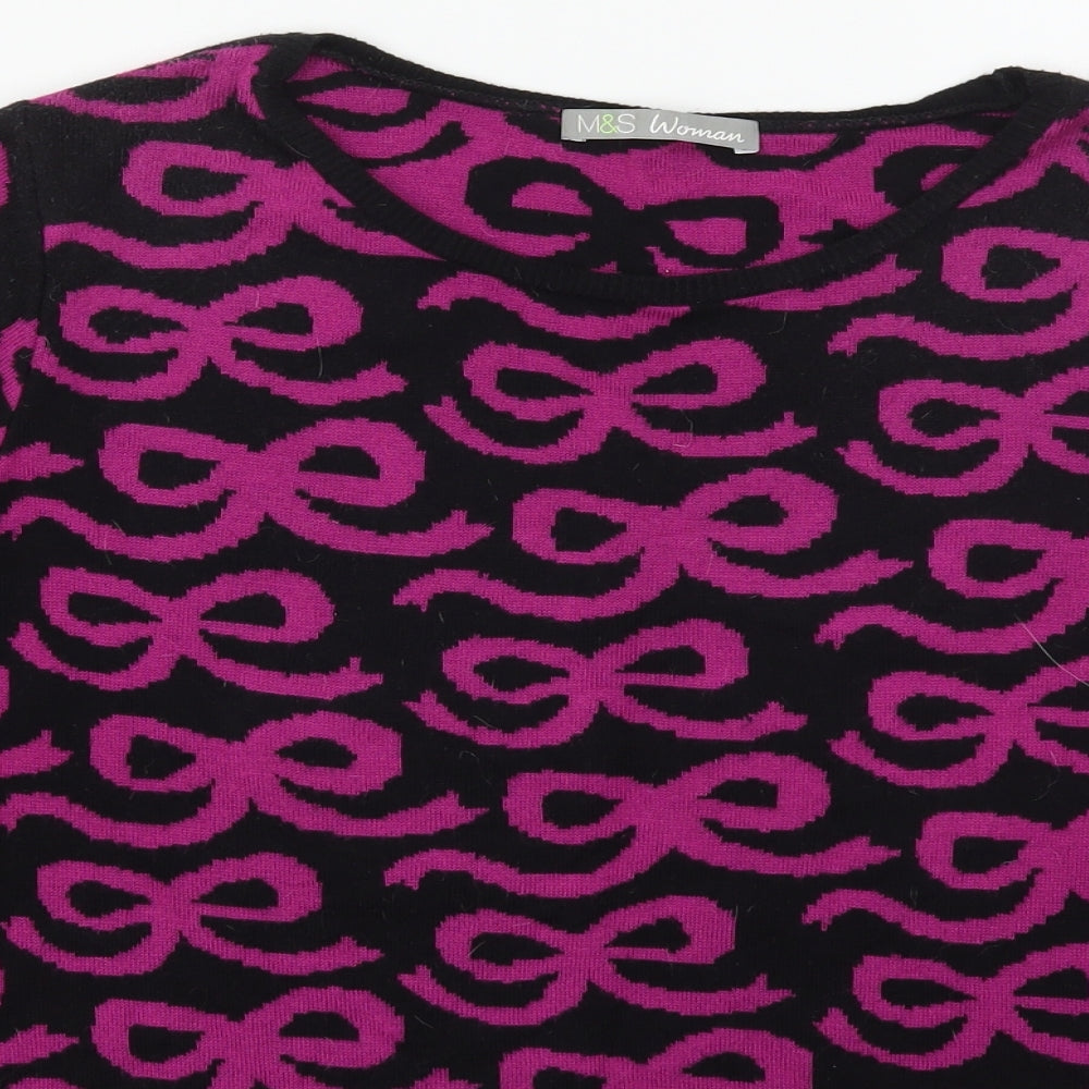 Womens UK Size 14 Marks and Spencer Black Pullover Jumper